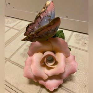 Ceramic butterfly Rose Accent home table decor